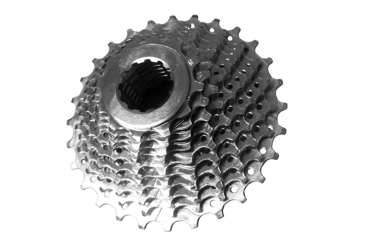 Ambrosio 10-Speed Shimano-Spline Cassette Specially Spaced for Campagnolo