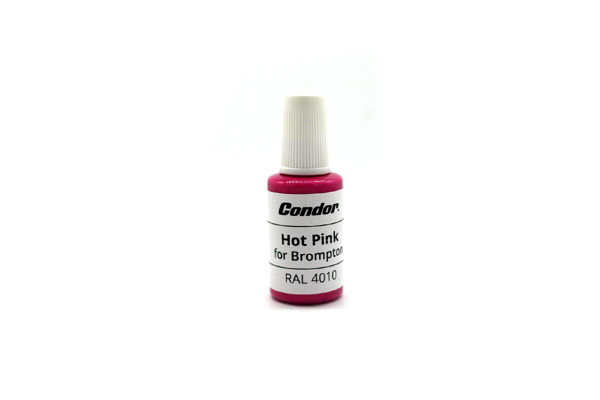 Condor Hot Pink Touch - Up Paint with Integrated Brush for Brompton Bikes