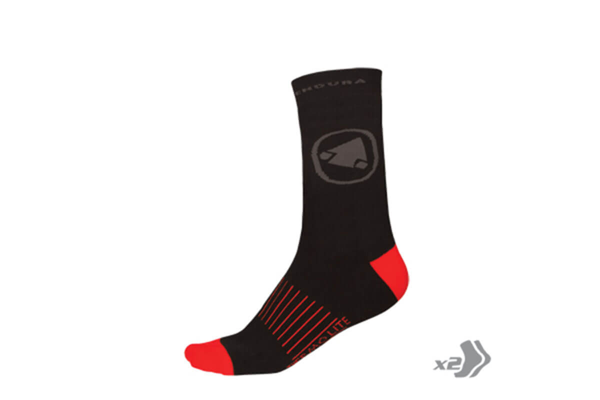 Endura Twin Pack Thermolite II Cycling Socks for Cold Winter