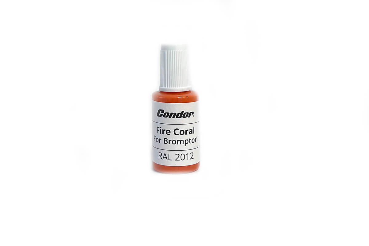 Condor Fire Coral Touch - Up Paint Ideal for Brompton Bikes