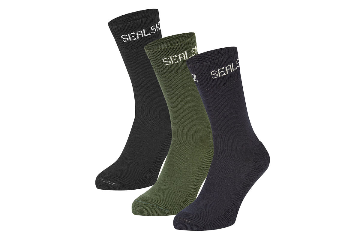 Sealskinz Three-Pack of Suffield Solo Premium Merino Wool Liner Socks