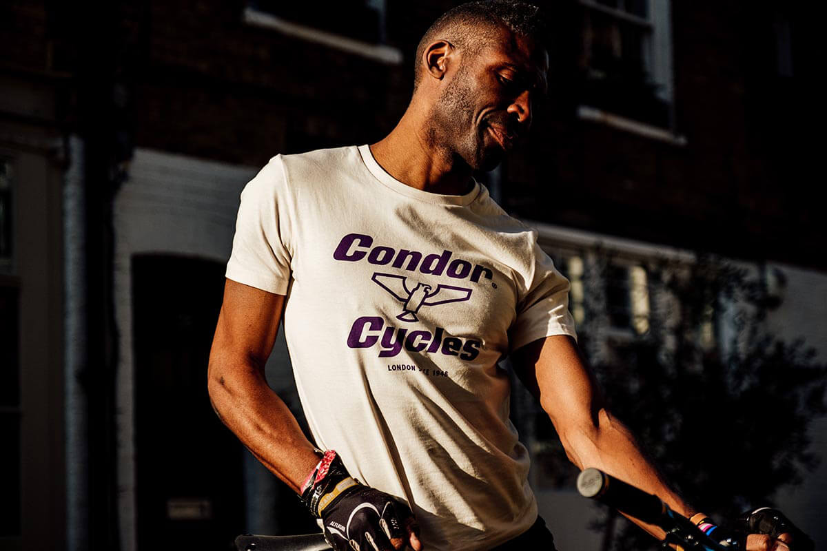 Condor Unisex Purple Vintage T-Shirt with Classic Bird Logo