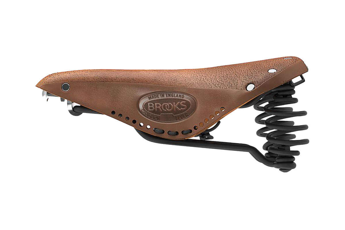 Brooks High - Quality Softened Leather Saddle for Cycling: Flyer Model