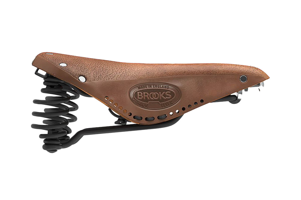 Brooks High - Quality Softened Leather Saddle for Cycling: Flyer Model