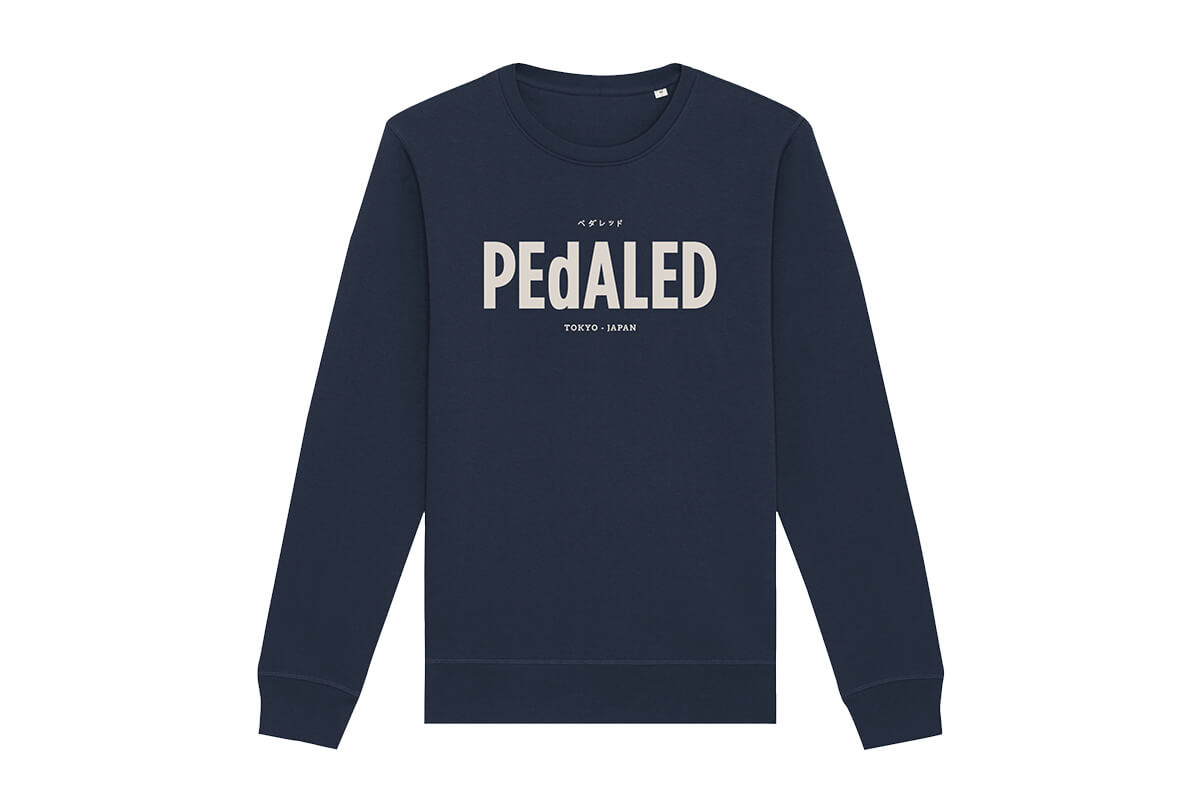 Comfy PEdALED Cotton Logo Long-Sleeve Sweatshirt for Casual Wear