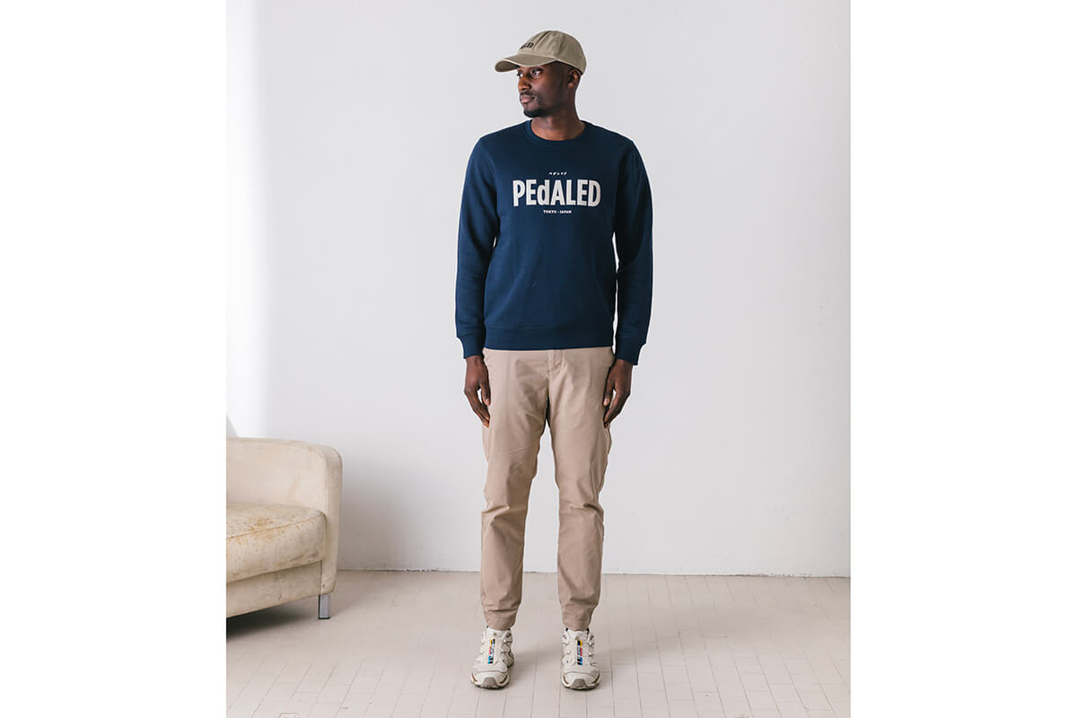 Comfy PEdALED Cotton Logo Long-Sleeve Sweatshirt for Casual Wear