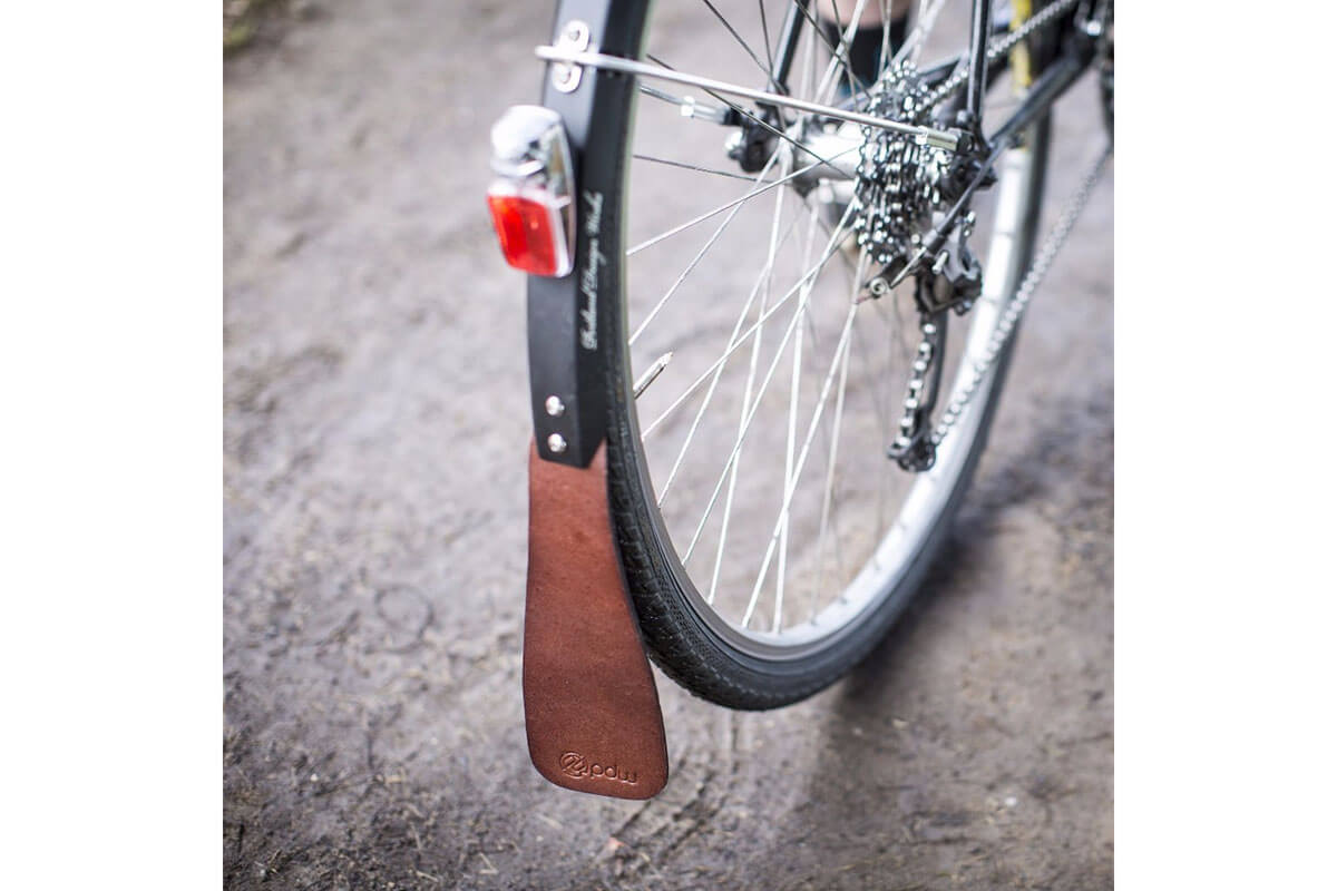 Portland Design Works Classy Italian Leather Lederlappen Mudflaps for Bicycles
